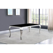 Belt Black and Mirrored Dining Table