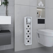 Bali  28' High Toilet Paper Holder Narrow Shelf Organizer for Bathroom, Living Room, Kitchen