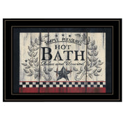 'Hot Bath' By Linda Spivey, Ready to Hang Framed Print, Black Frame