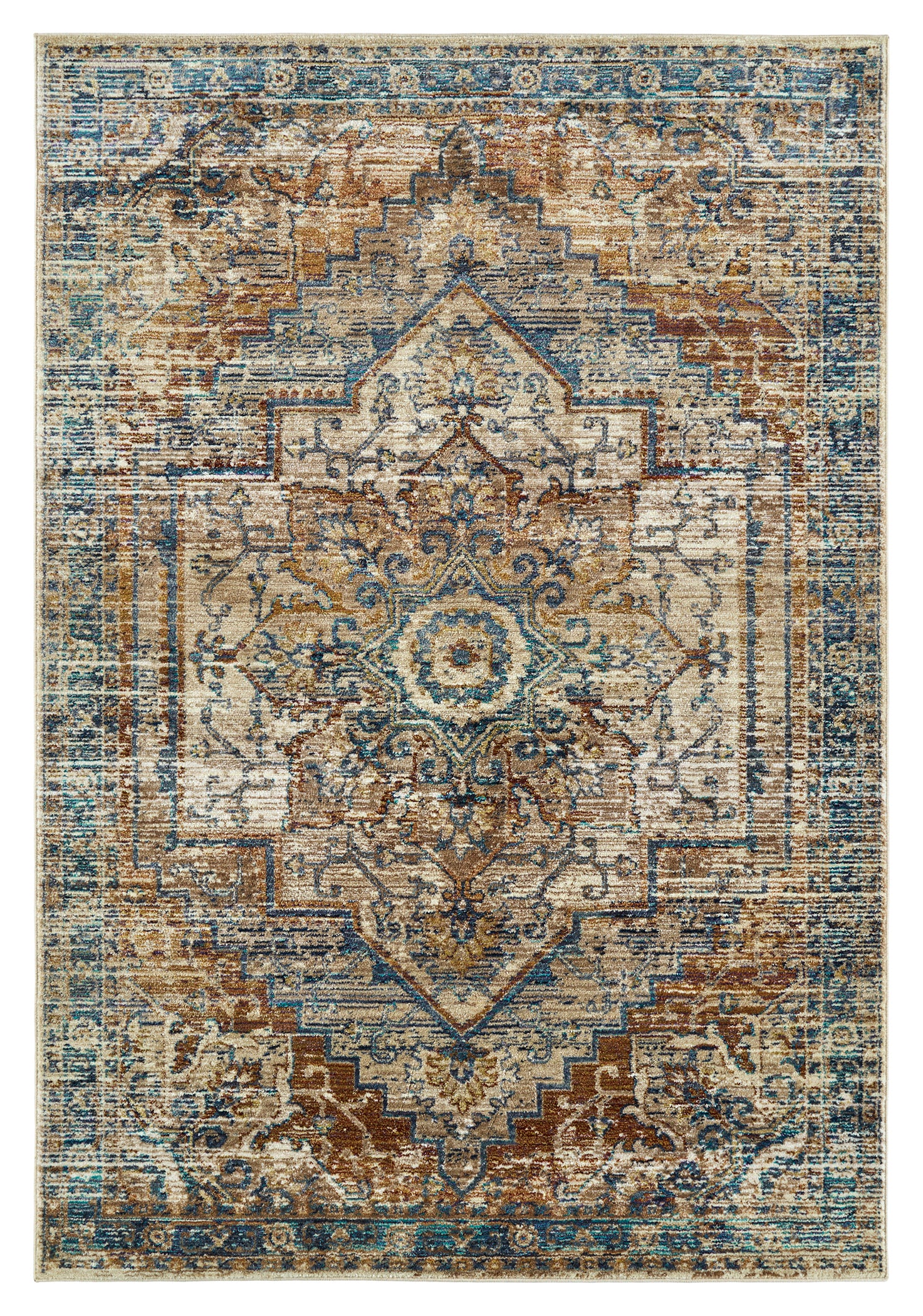 Contemporary, Transitional, Oriental, Textured, Distressed Cut Pile 7'10' x 10'10' Rectangle Area Rug