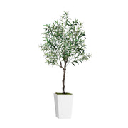 Artificial Olive Tree 5FT with Pot and Moss, Artificial Plants for Home Office Decor
