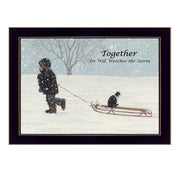 'Together' By Bonnie Mohr, Printed Wall Art, Ready To Hang Framed Poster, Black Frame