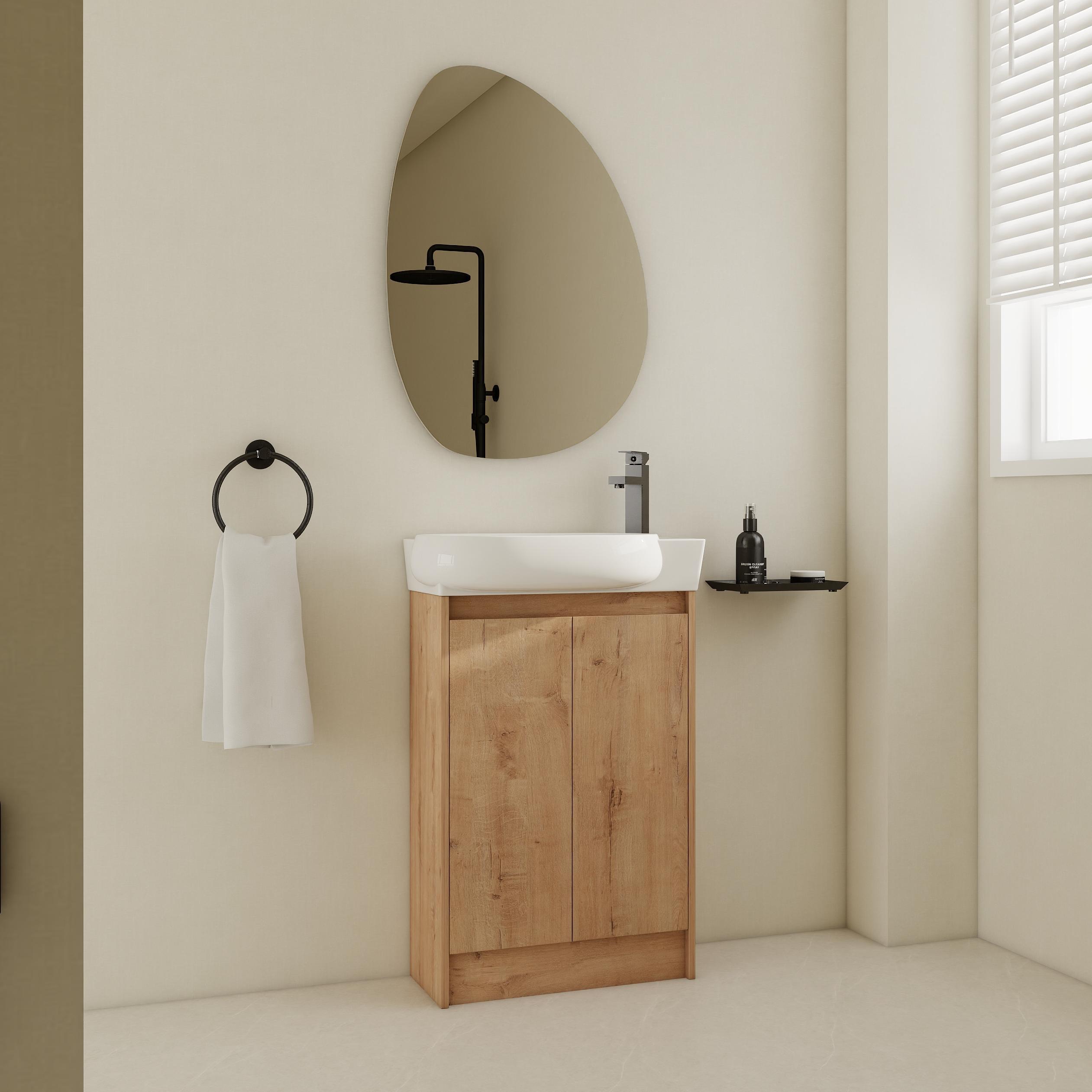 23' Freestanding Bathroom Vanity with Sink, Soft Close Doors