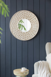 D31.3x2' Round Mirror, Wall Mounted Mirror Home Decor for Bathroom Living Room