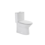 Modern One-Piece Toilet with Dual Flush & Rimless Bowl, Comfort ADA Height 17', Gloss White Ceramic, 12' S-trap