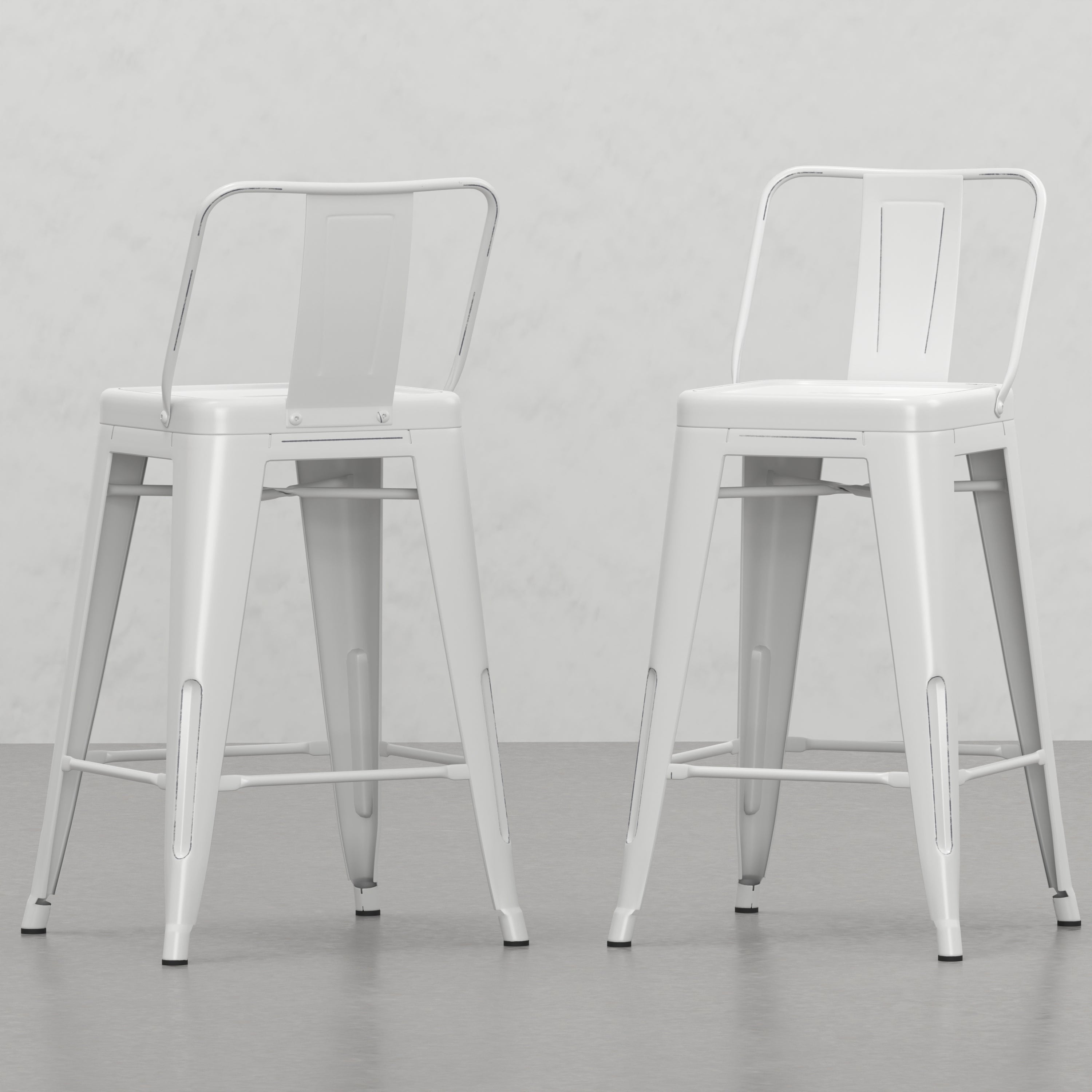 Keeley 24 inch Metal Counter Height Stool (Set of 2)