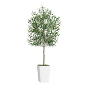 Artificial Olive Tree 6FT with Pot and Moss, Artificial Plants for Home Office Decor