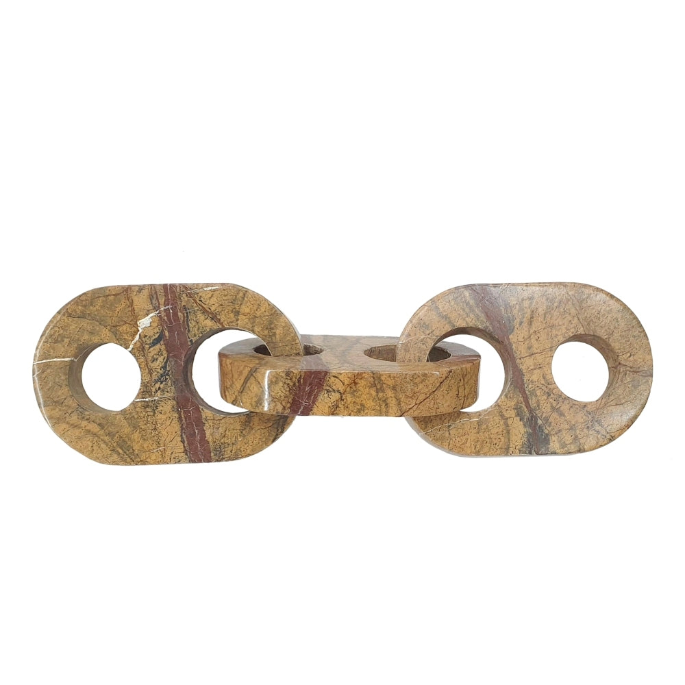 14.6x4.1x4.1' Decorative Marble Chain Sculpture,Brown