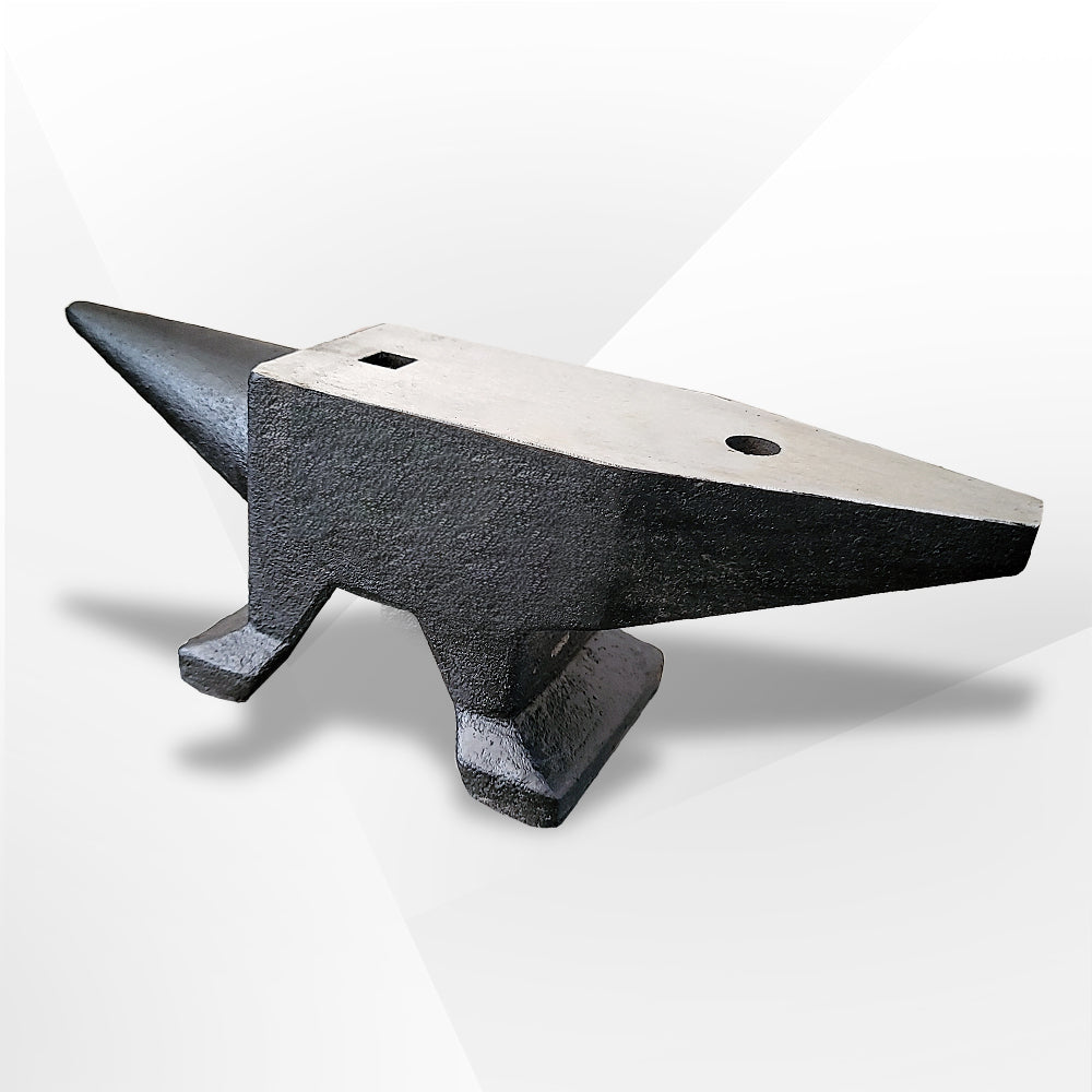 66Lbs Cast Steel Anvil, High Hardness Rugged Round Horn Anvil Blacksmith, Large Countertop and Stable Base, with Round and Square Hole, Metalsmith Tool for Bending and Shaping