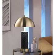 Mantova Black 23-inch Dome Quilted Table Lamp (Set of 2)