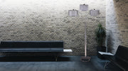 84'H 3-SHADE CRYSTAL INSPIRED ARCH FLOOR LAMP (1 PC/CTN/2.61 Cu Ft/34.63 G.W. lbs)