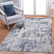 PAYAS Collection 8X10 Grey / Denim / Abstract Area Rug