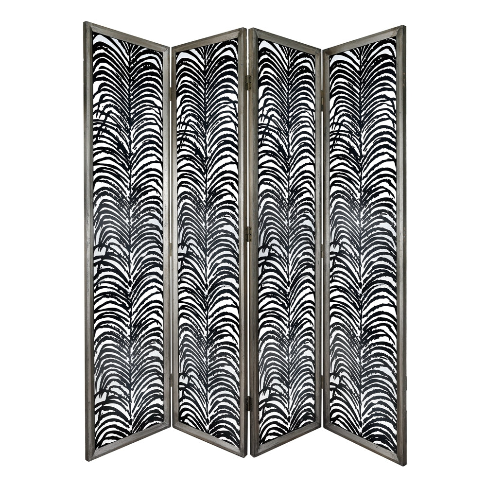 18x73' Room Divider, Herero 4-Panel Decorative Screen