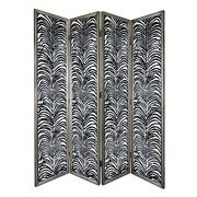 18x73' Room Divider, Herero 4-Panel Decorative Screen