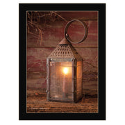 'Innkeeper's Lantern' By Irvin Hoover, Ready to Hang Framed Print, Black Frame