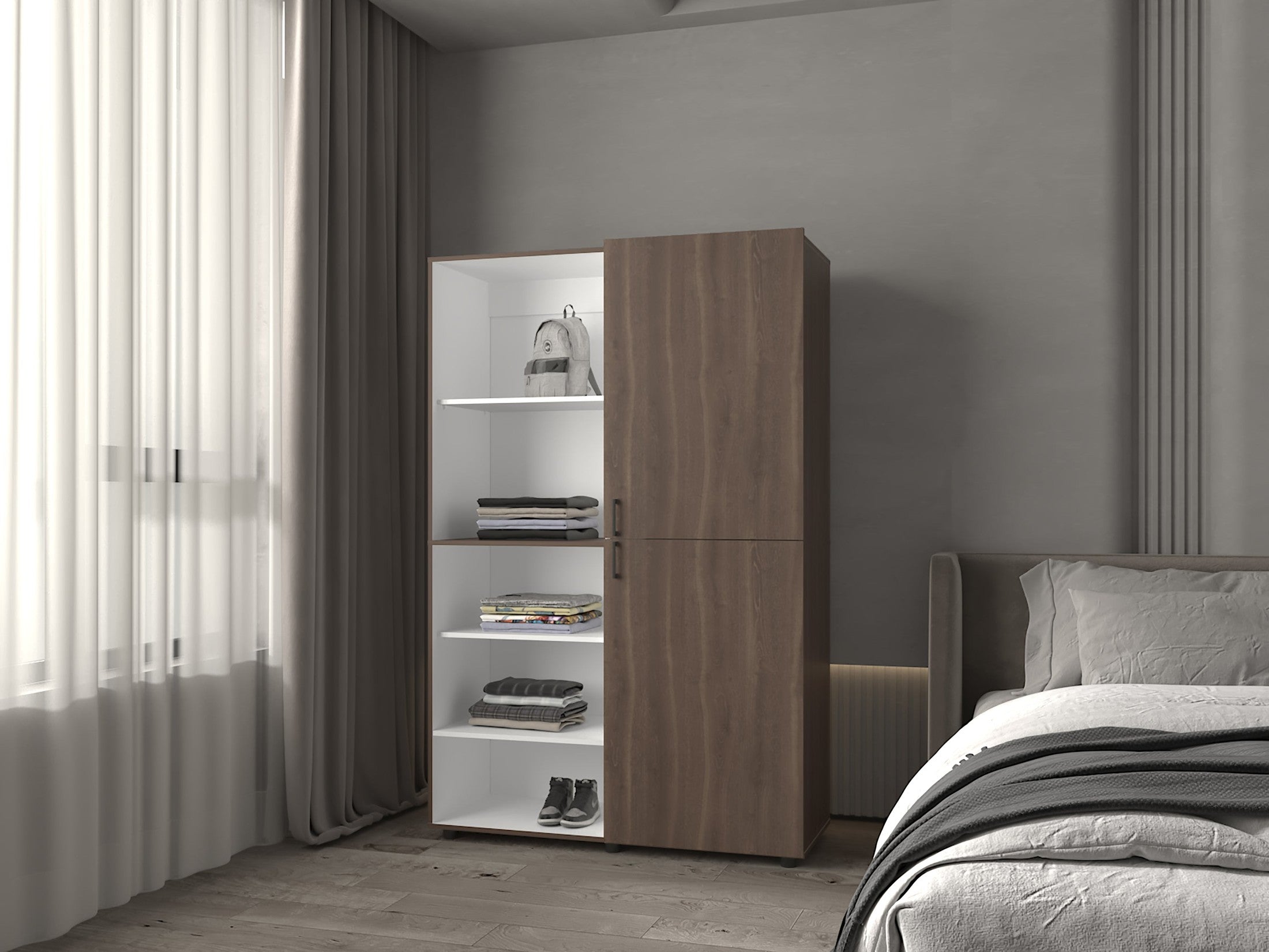 Tunica Armoire, Bedroom, Milan/ White