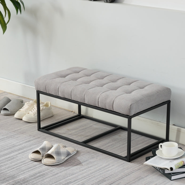Storage Ottoman Bench, Foot Rest with Legs, 16 x 30 x 16.1 Inches, End of Bed Bench, Storage Chest, Load up to 660 lb, for Living Room, Bedroom, Entryway