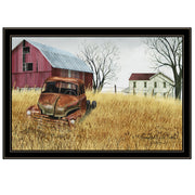 'Granddad's Old Truck' by Billy Jacobs, Ready to Hang Framed Print, Black Frame