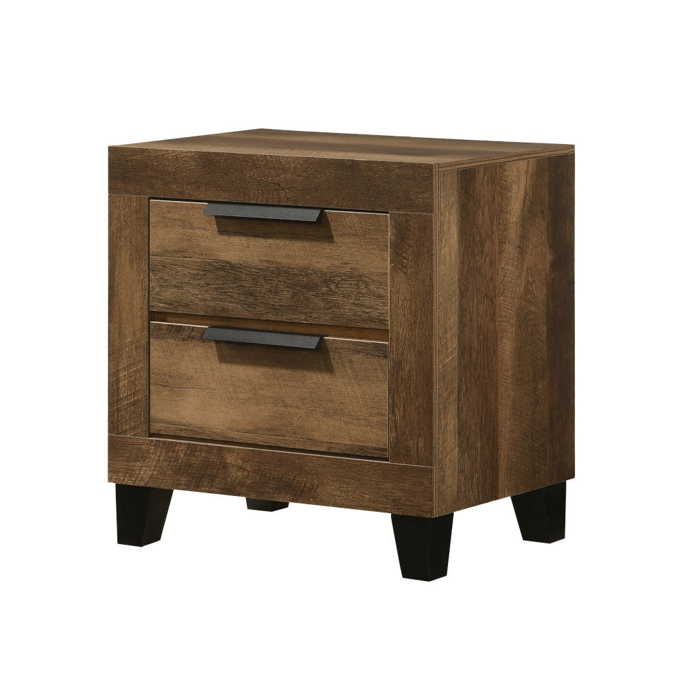 Morales Rustic Oak Finish Nightstand