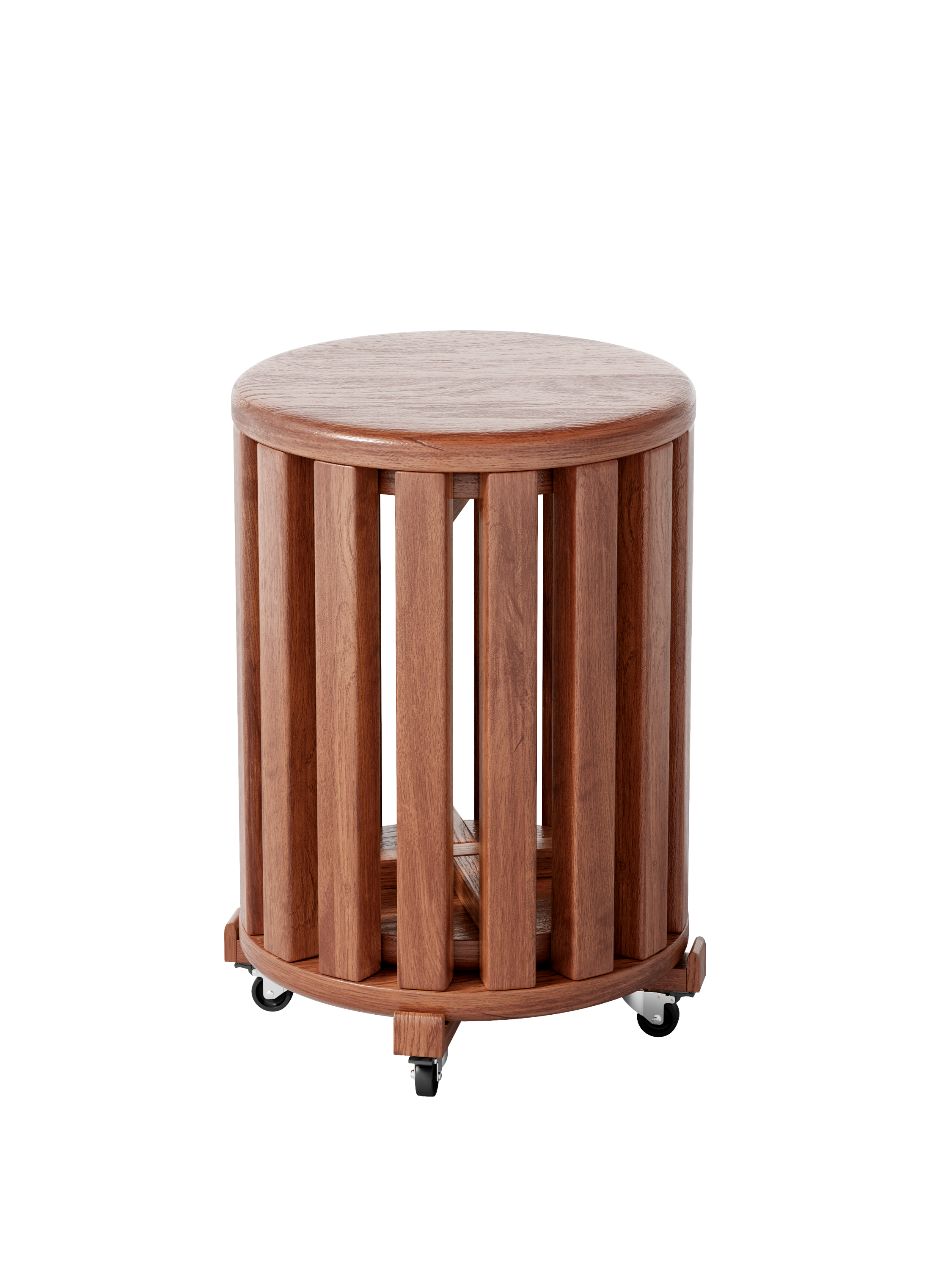 100% solid wood stackable stools set of 4, wooden stools, 18-inch stools, stacking stools, nesting tables, sturdy and durable, no installation required, top stackable round side table