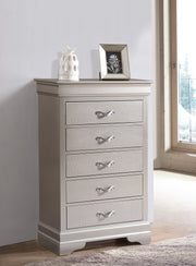 Lorana G6500-CH Chest , Silver Champagne