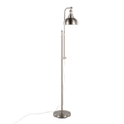 Emery Industrial Floor Lamp in Nickel by LumiSource