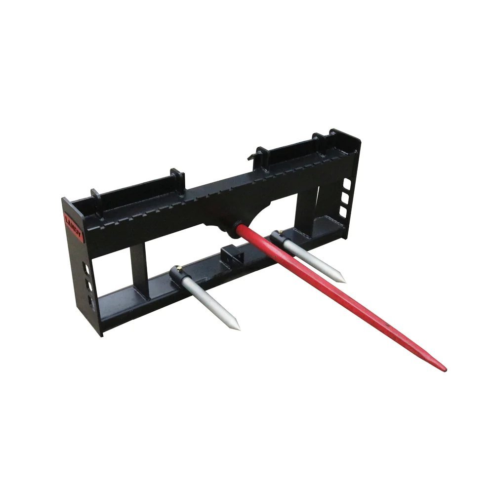 42' Pallet Forks Hay Spear Trailer Hitch for Skid Steer Attachments