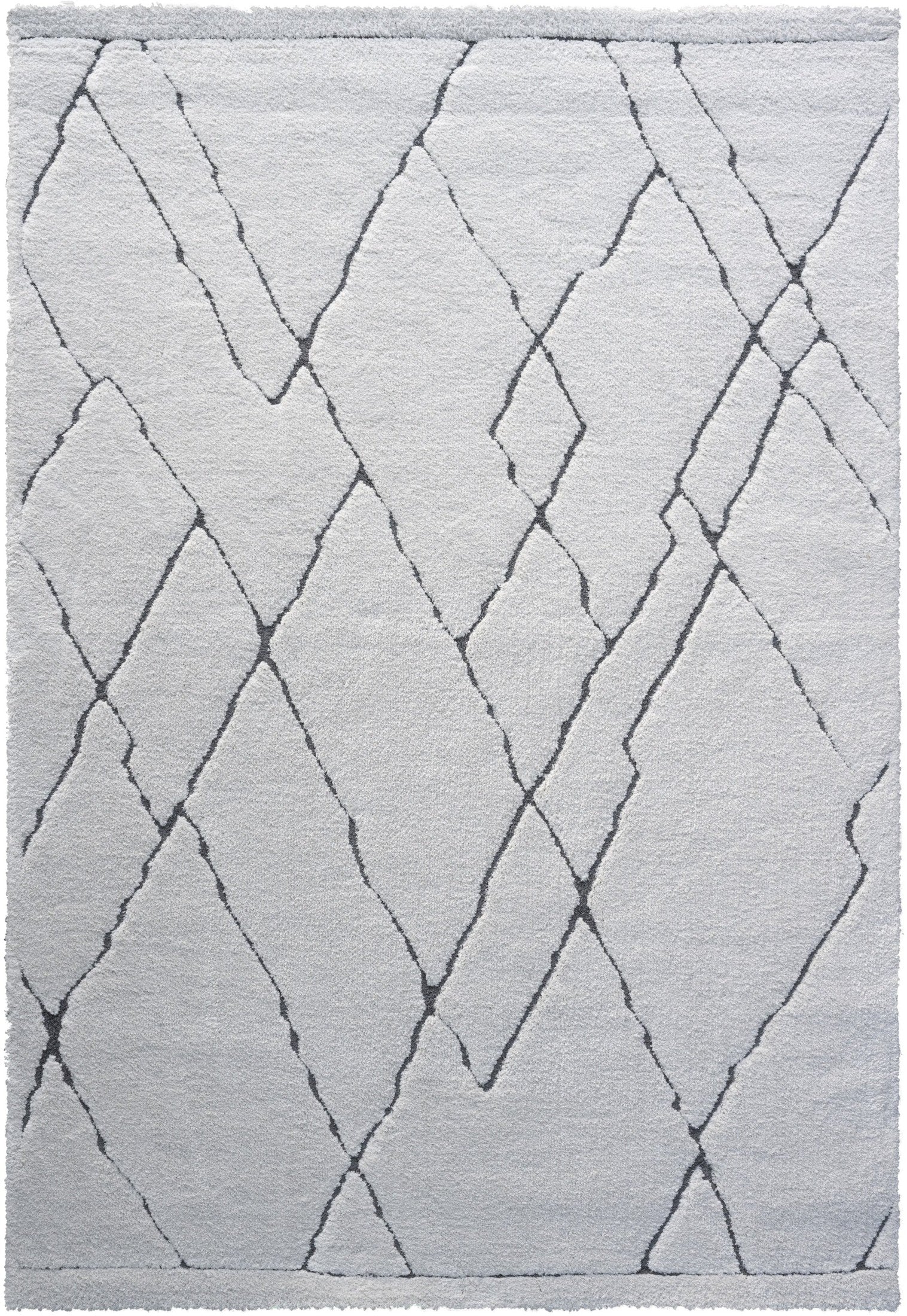 Nina Madison Ivory and Charcoal Recycled Polyester Area Rug