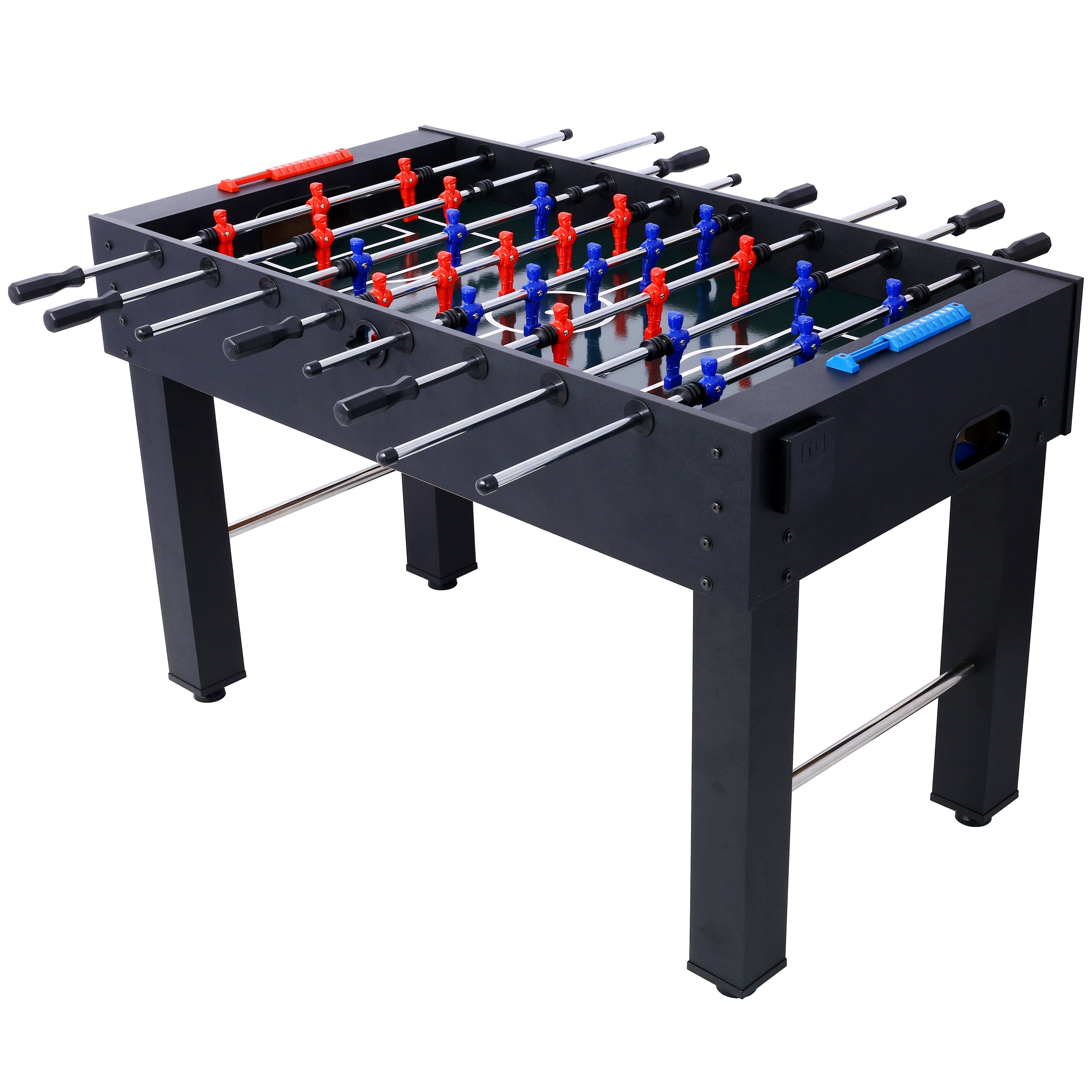 Hurricane Foosball Table 54-Inch with Light Cherry Finish and Free Accessories Black MDF Steel