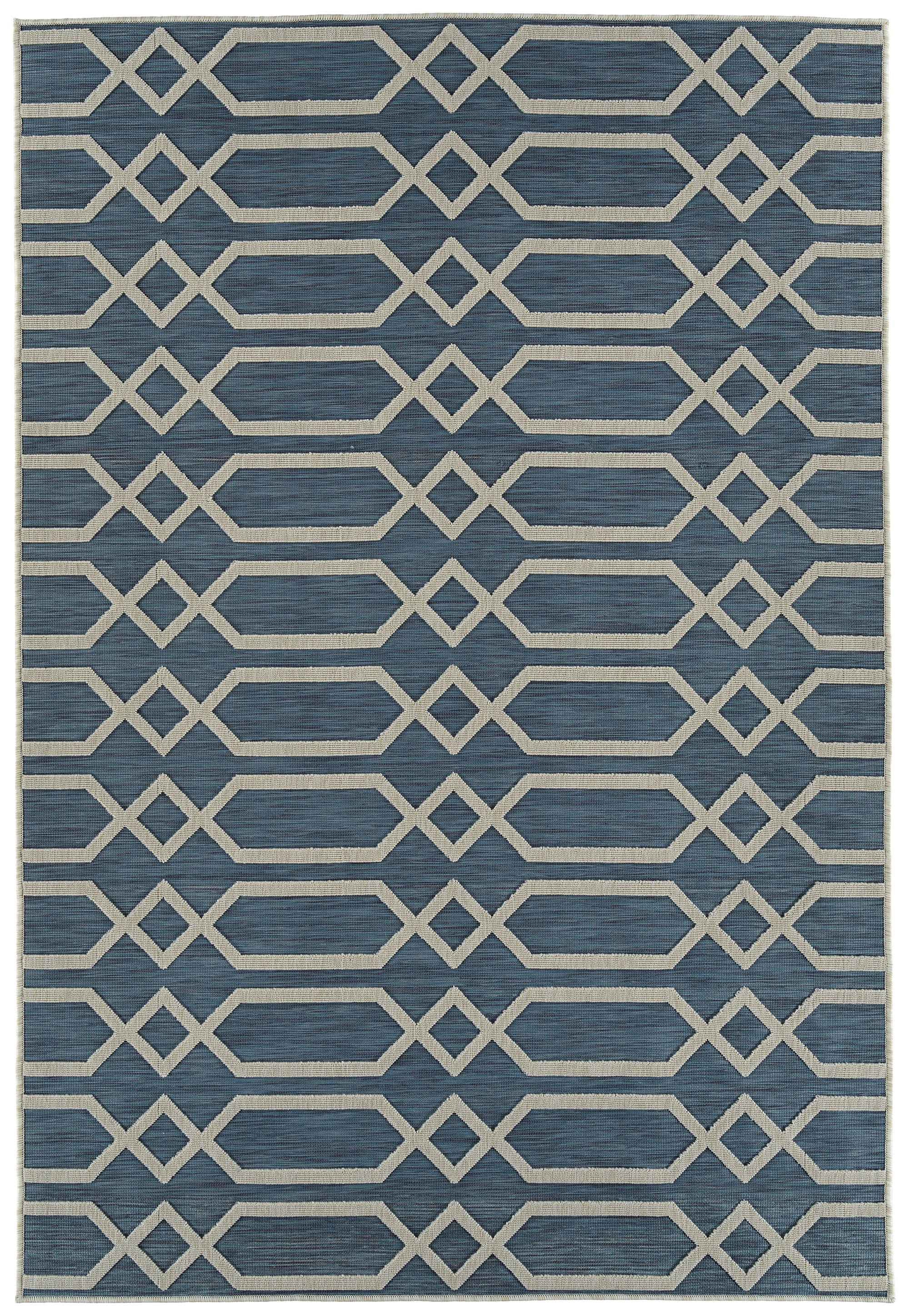 Contemporary, Transitional, Geometric, Textured, High-Low Cut & Loop 7'10' x 10' Rectangle Area Rug