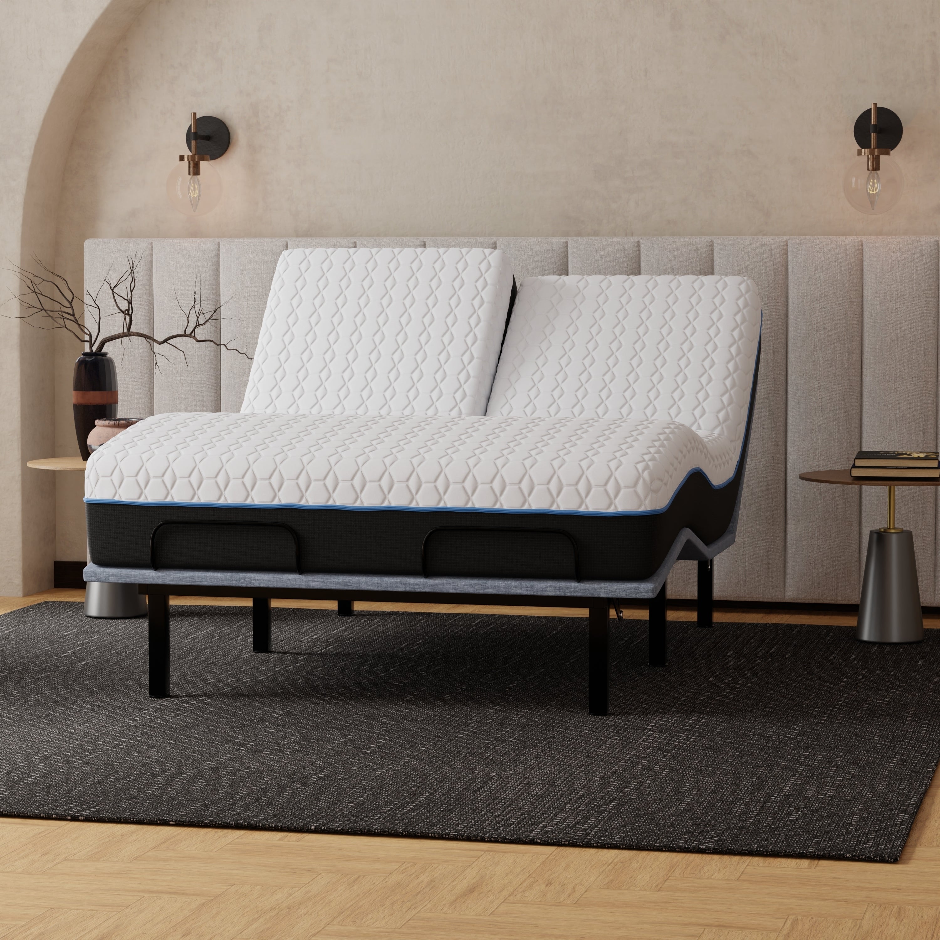 Copper Infused 12 Inch Soft Memory Foam Split Top King Mattress