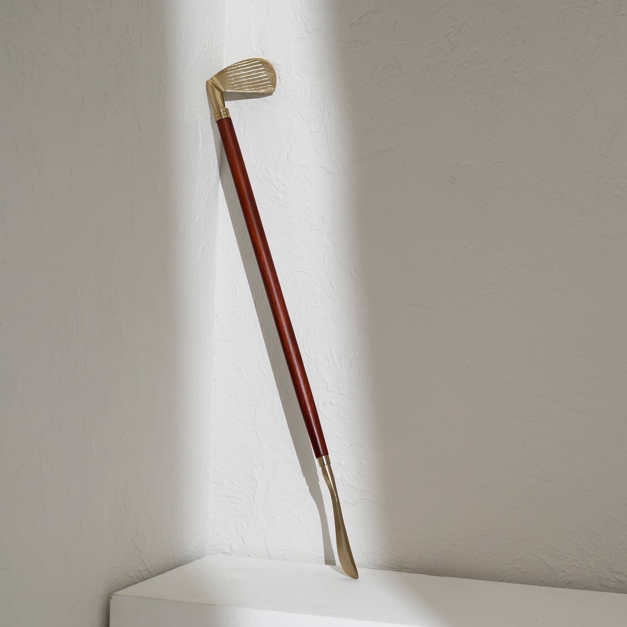 Metal handle Wooden Long Shoe horn-29'