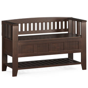 Acadian Entryway Storage Bench with Shelf