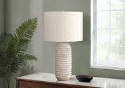 Lighting, 28'h, Table Lamp, Cream Resin, Ivory / Cream Shade, Transitional