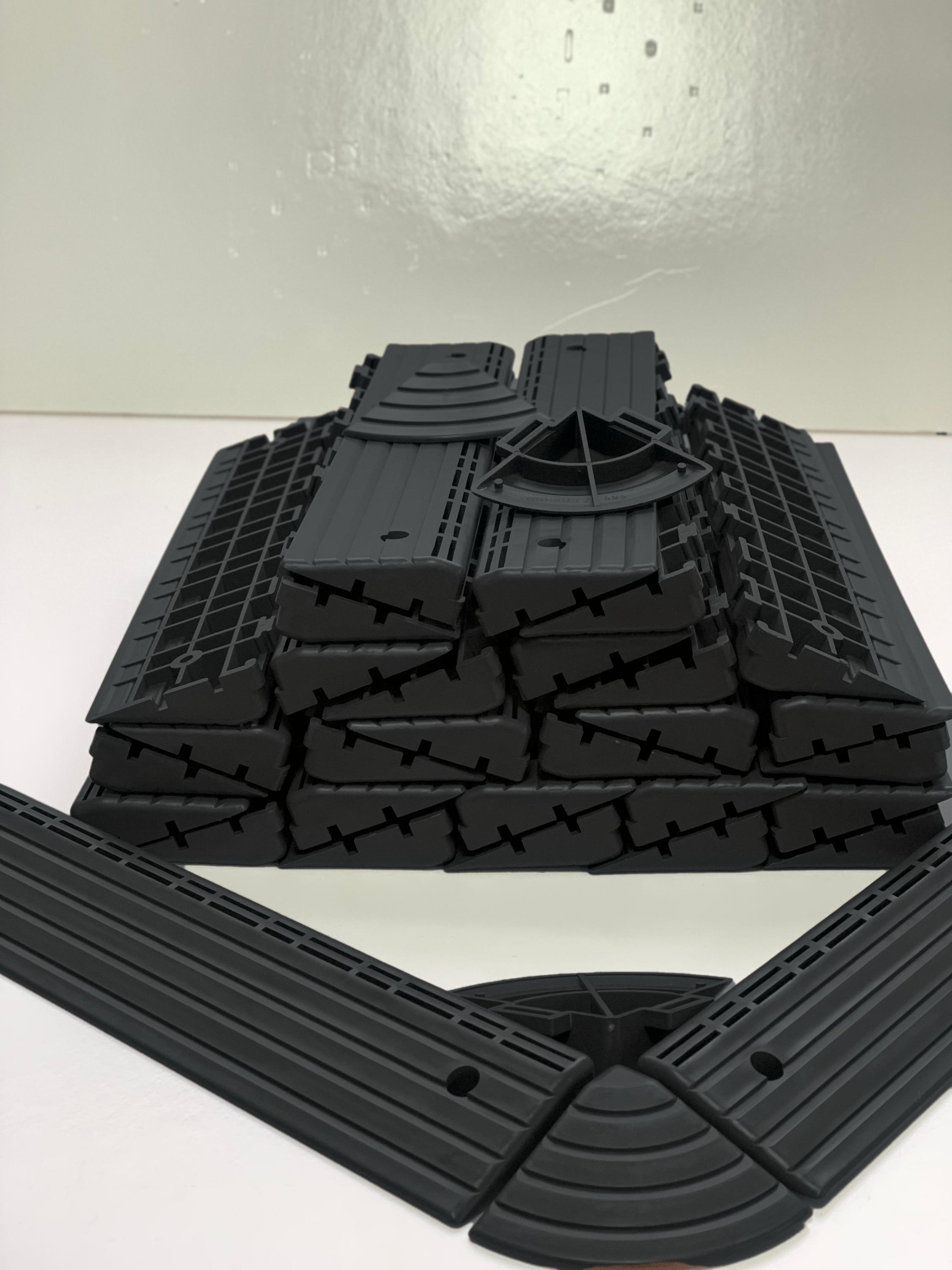 Auxiliary products for splicing plastic floors, 30edge sealing strips and 4corners,Dark Gray