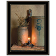 'No. 3 Bee Sting' on a crock by Susan Boyer, Ready to Hang Framed Print, Black Frame