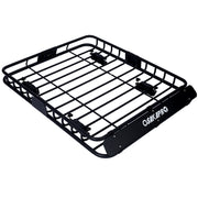 Motoring Rooftop Cargo Carrier Basket Black Steel 42' Universal Fit Roof Rack