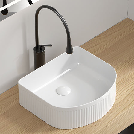 Rectangle Vessel Sinks for Bathrooms Modern Small Bathroom Sinks Above Counter Vessel Sink Ceramic Sink Bowl Wash Basin Sink Glossy White