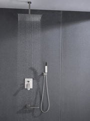 Ceiling Mounted Shower System Combo Set with Handheld and 16'Shower head