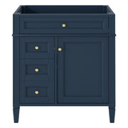30'' Bathroom Vanity without Top Sink, Modern Bathroom Storage Cabinet with 2 Drawers and a Tip-out Drawer (NOT INCLUDE BASIN)