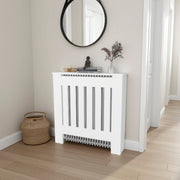 Radiator Cover Cabinet, 1 Shelf, White