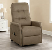 Fabric Recliner Sofa with Remote Control,Power Lift Chair,Side Pockets, Quick Assembly