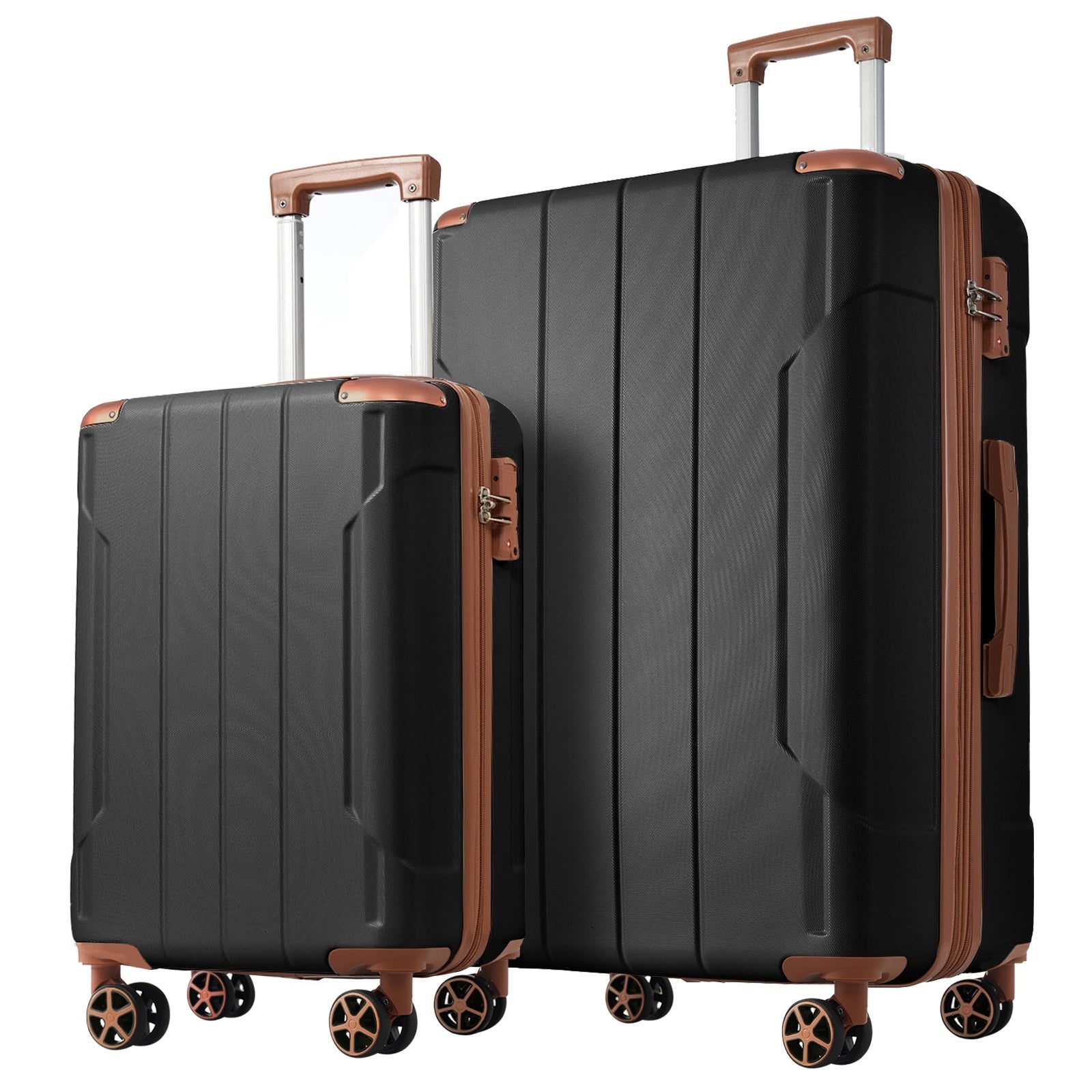 Hardshell ABS Luggage Sets 2 Piece Suitcase Set Expandable with TSA Lock Spinner Wheels for Men Women