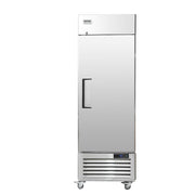 Commercial Refrigerator 19.32 Cu.ft, Reach In 27' W Upright Refrigerator Single Door, Auto-Defrost Stainless Steel Reach-in Refrigerator & 4 Shelves, 33 to 41℉ Temp Control, LED Light, 4 Wheel