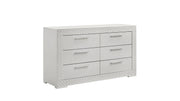 Blanca Modern Style 6- Drawer Dresser Made with Wood in White