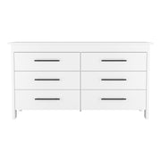 6 Drawer Double Dresser Wezz, Bedroom, White