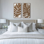 Birch Botanical Two-tone Wood Panel Wall Décor Set