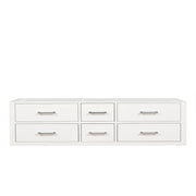 White Double Bath Vanity 72 in. W x 22 in. D