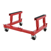 ATV Motorcycle Engine Cradle Dolly, Motorcycle Dolly, Engine Stand, Four Wheeler Cycle Engine Cradle Dolly , Heavy Duty Racks for Motorcycle Maintenance, Red