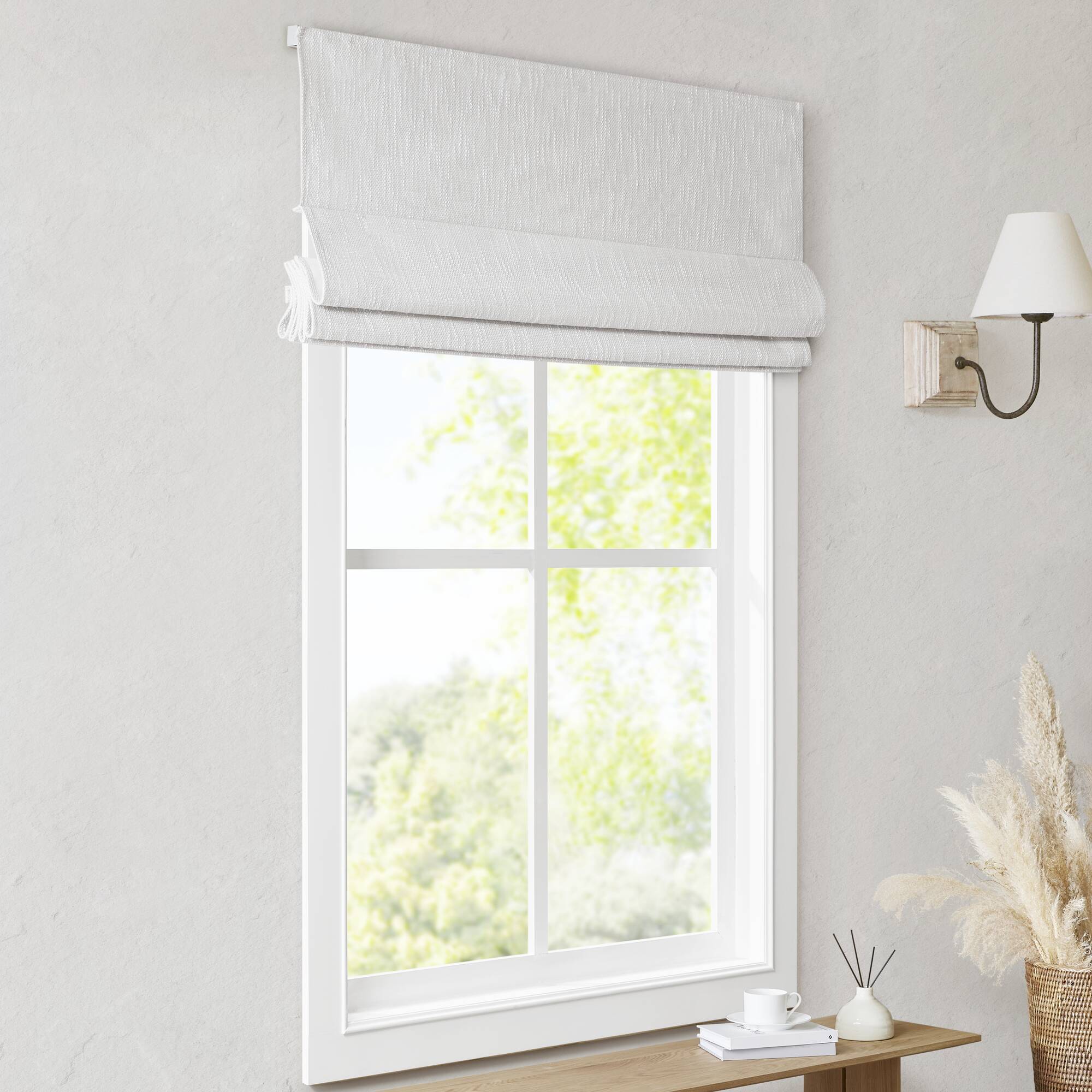 1 PCS 27x64' Total Blackout Cordless Roman Shade White